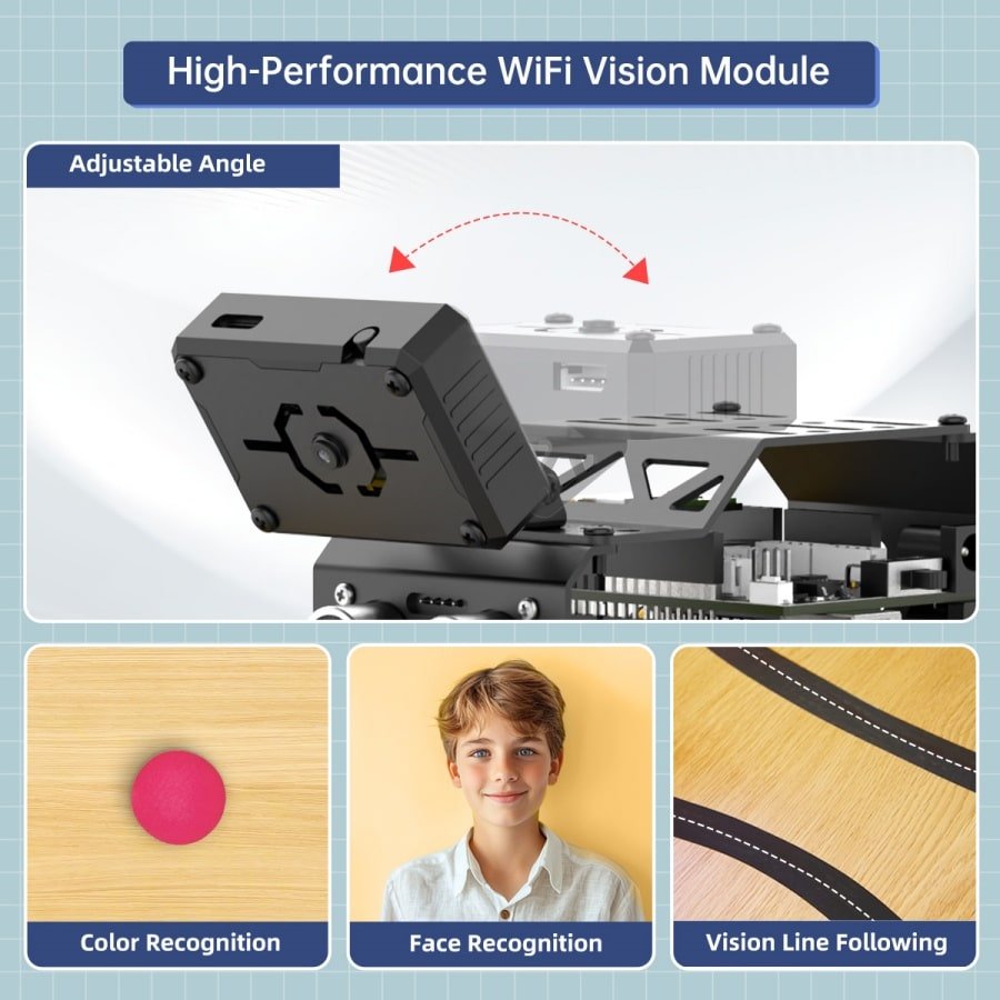 Hiwonder miniAuto Magic Smart Car Toys - หุ่นยนต์ AI Vision สำหรับการศึกษาและการเรียนรู้ - Image 16